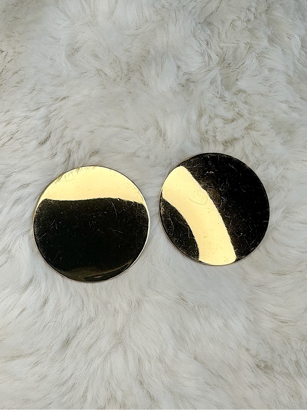 Jenny Bird Ariel 1.5" Disc Earrings 14 Karat Gold-Plated Brass